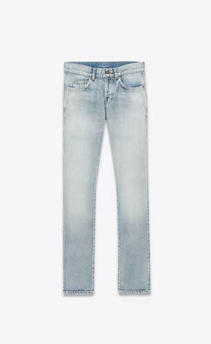 ysl blue jeans|saint laurent slim fit jeans.